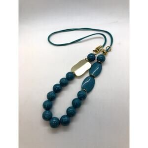 Faux Turquoise acrylic modern necklace